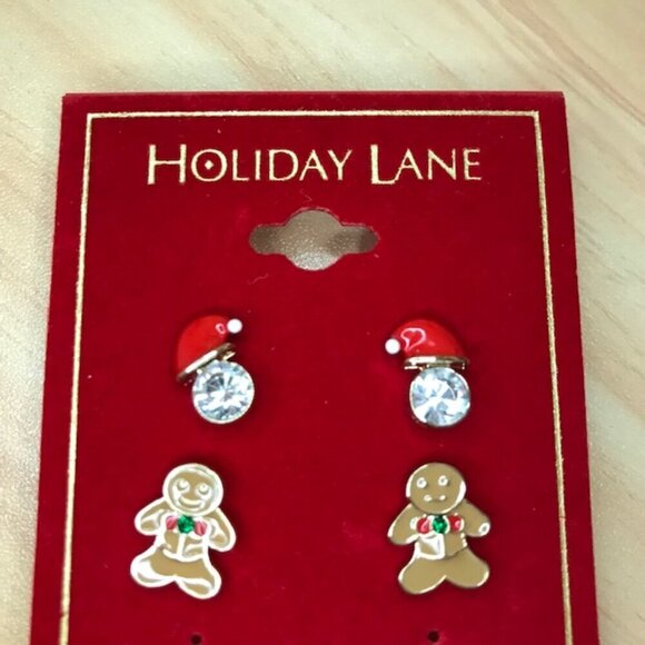 3/$25 Holiday Lane Gold-Tone 2-Pc. Set Holiday-Theme Earrings - Picture 6 of 8